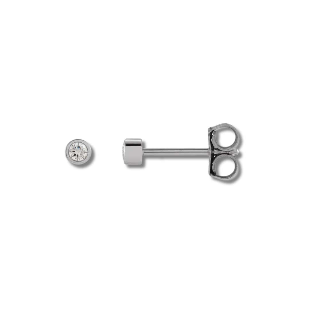 Diamond Micro Bezel Earrings