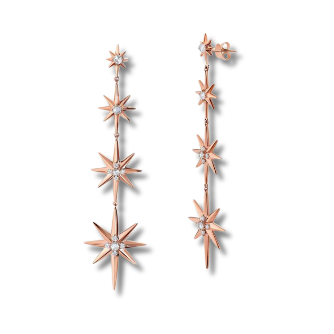 Graduated Starburst Earrings