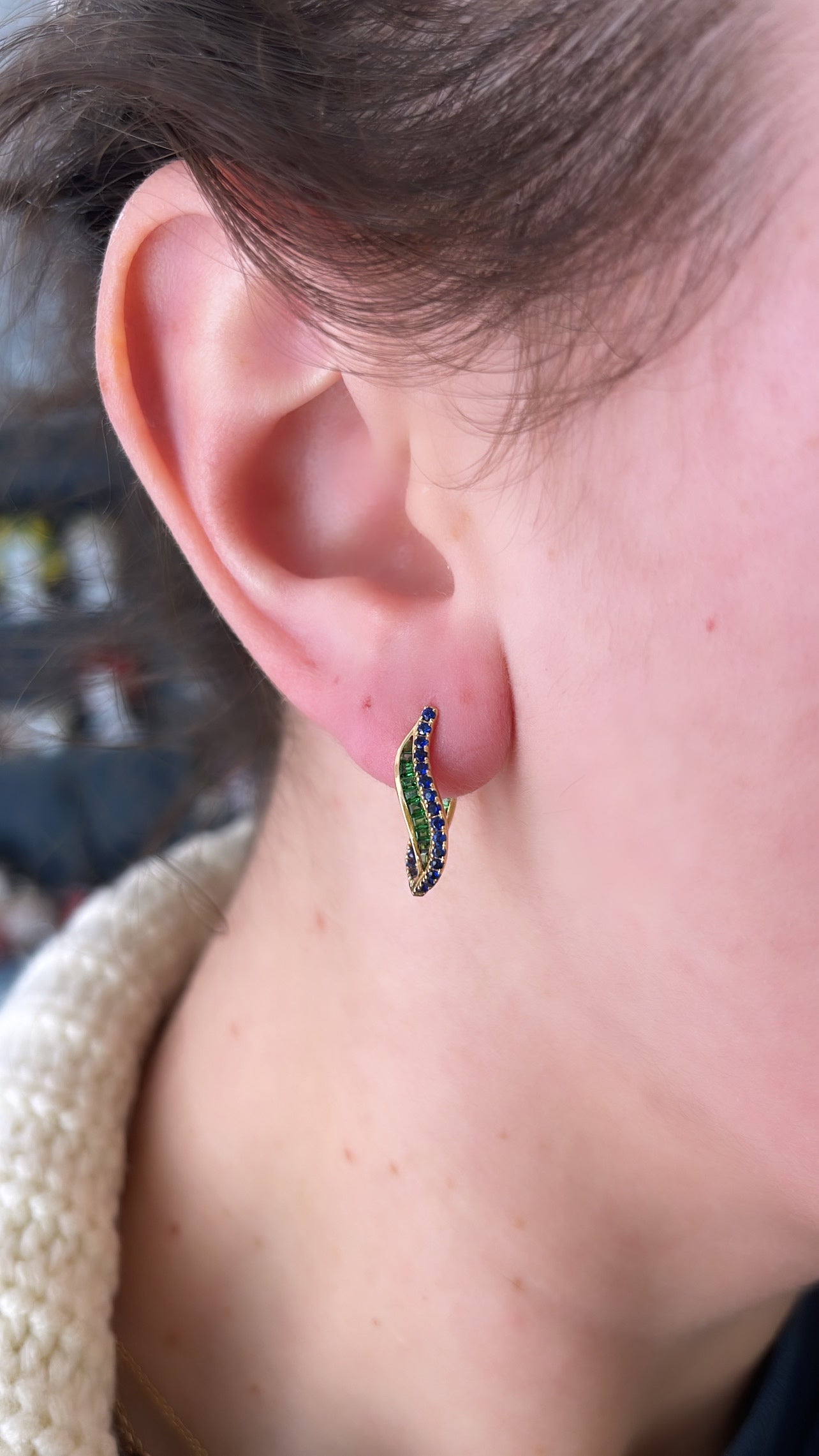 Wave Duo Color Mini Hoop