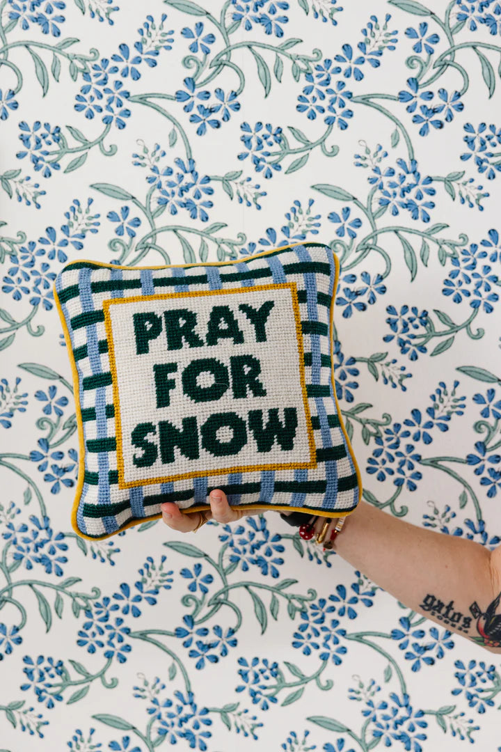 Pray For Snow Pillow
