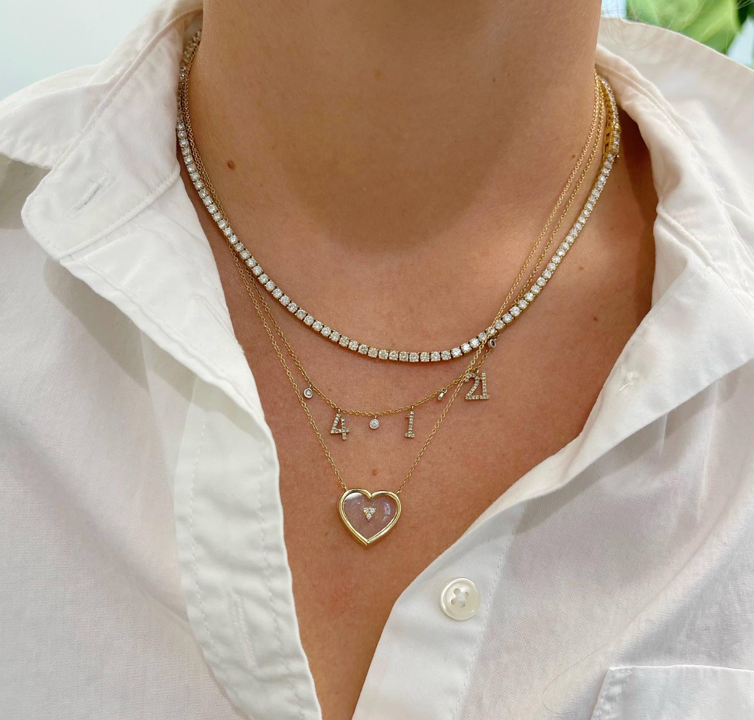 Glass Heart Necklace