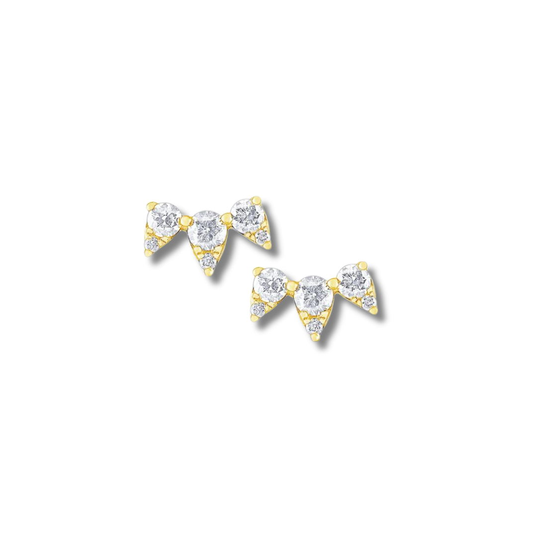 Triple Dagger Ear Climbers