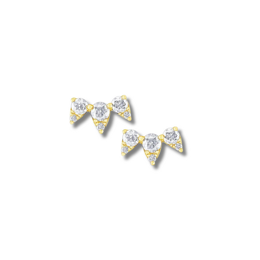Triple Dagger Ear Climbers