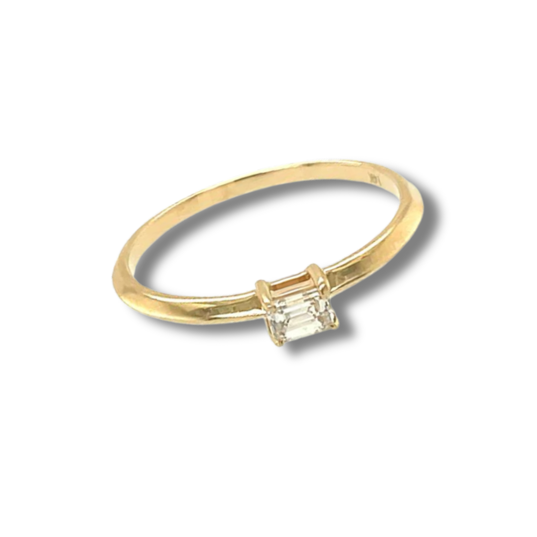 Fancy Shape Solitaire Ring