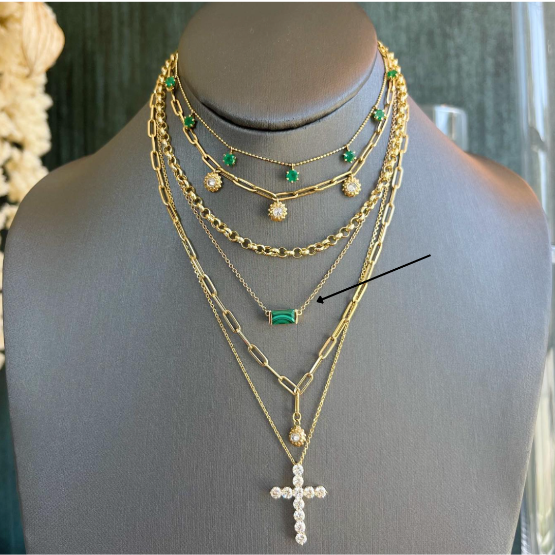 Malachite Bonbon Necklace