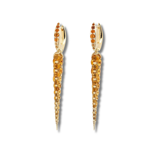 Citrine Dagger Earrings
