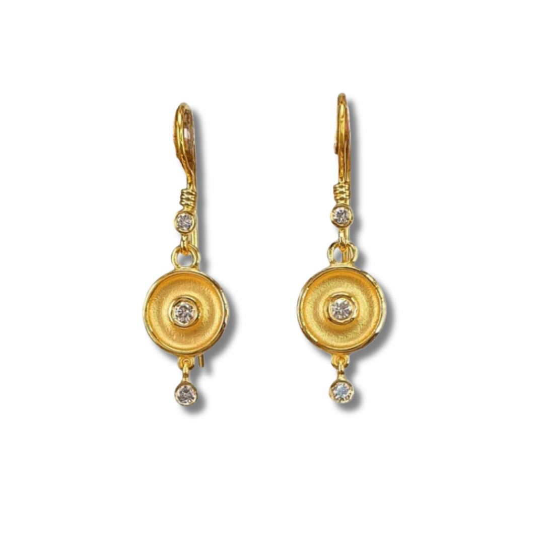 Diamond Evil Eye Earrings