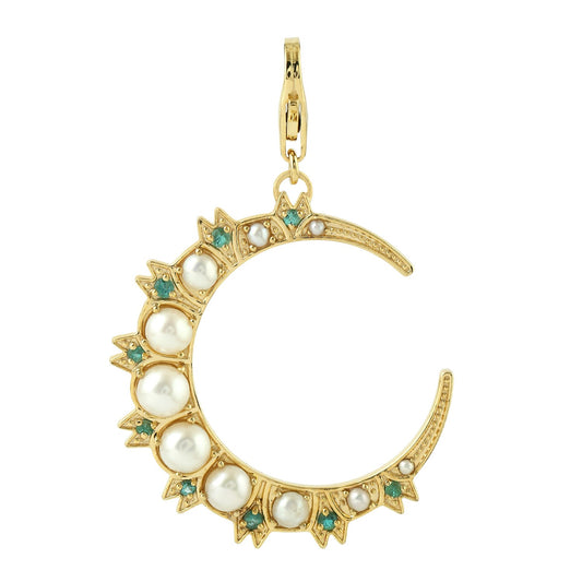 Medium Pearl Moon Charm