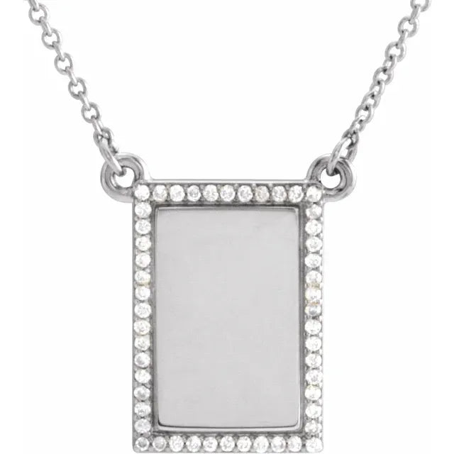 Engravable Bar Necklace