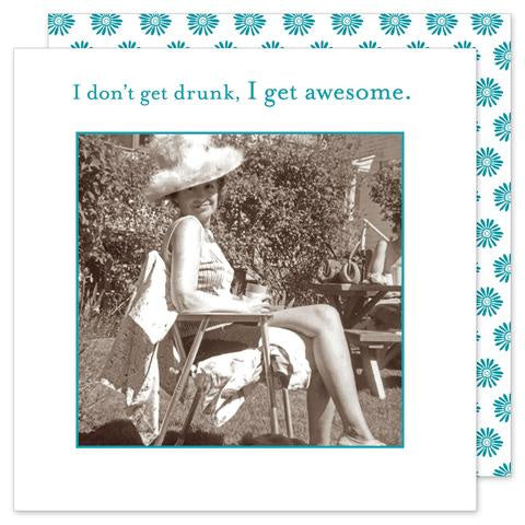 I Get Awesome Cocktail Napkin