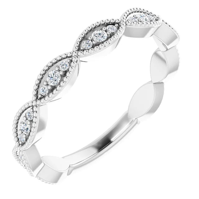 Milgrain Infinity Band