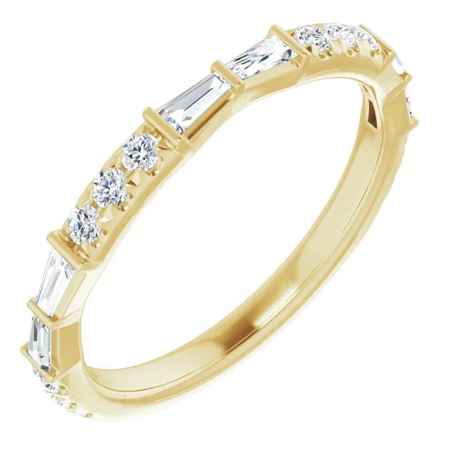 Diamond French Set Eternity Band