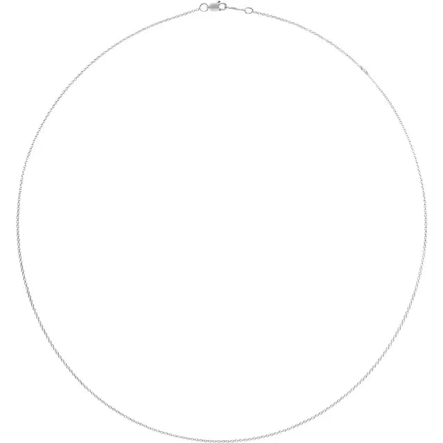 1 mm Cable Chain with Lobster Clasp