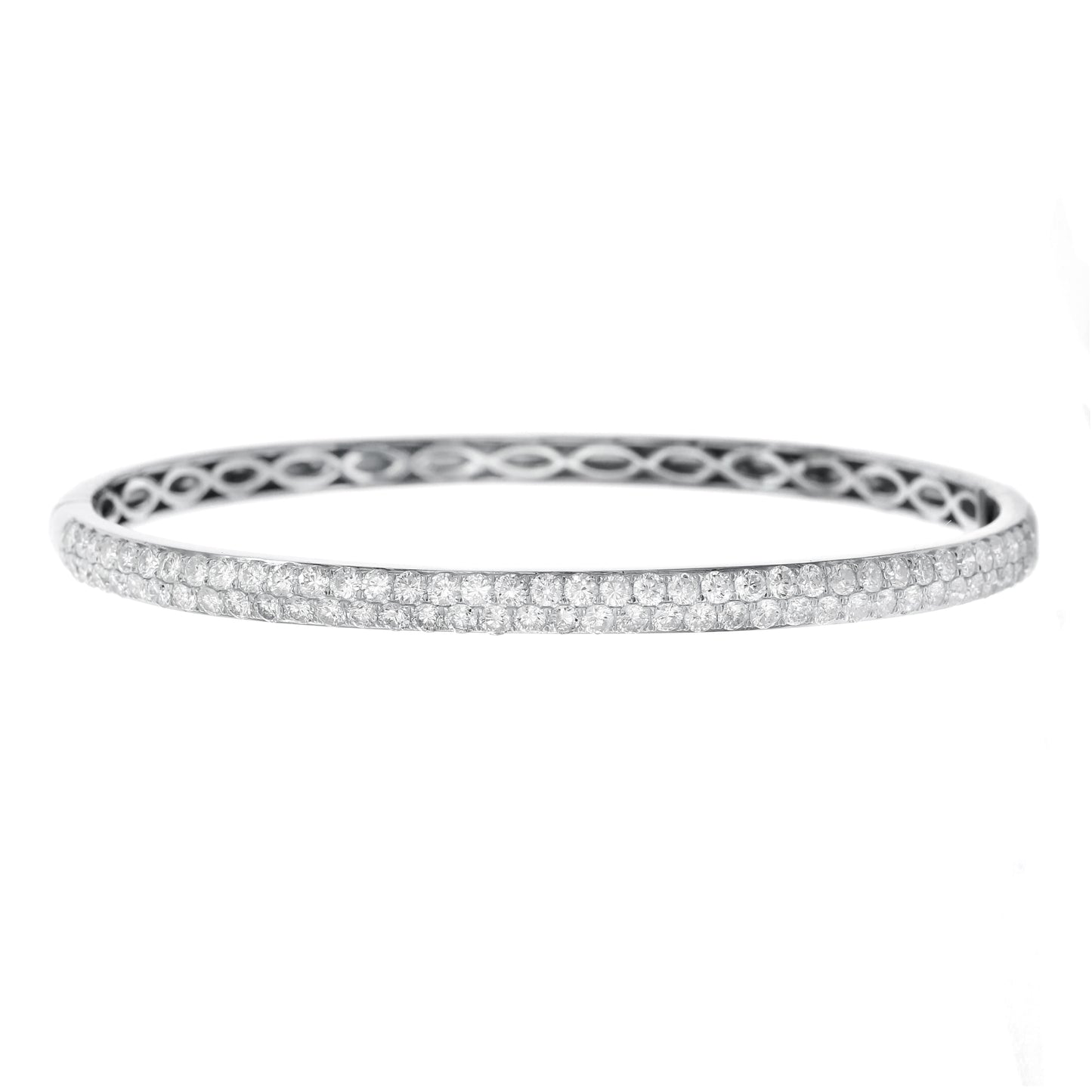 Double Row Diamond Bangle