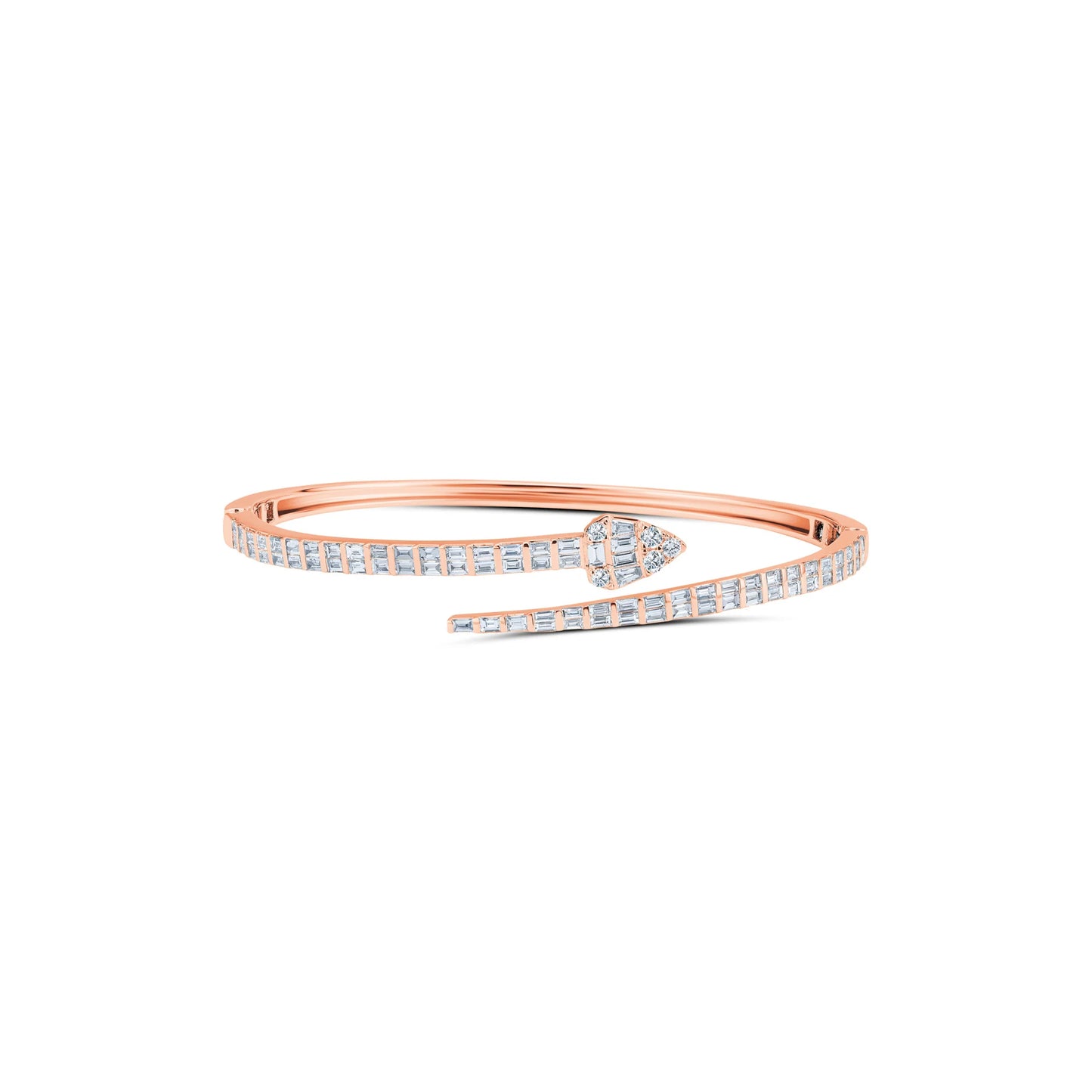 Hiss Double Baguette Bangle