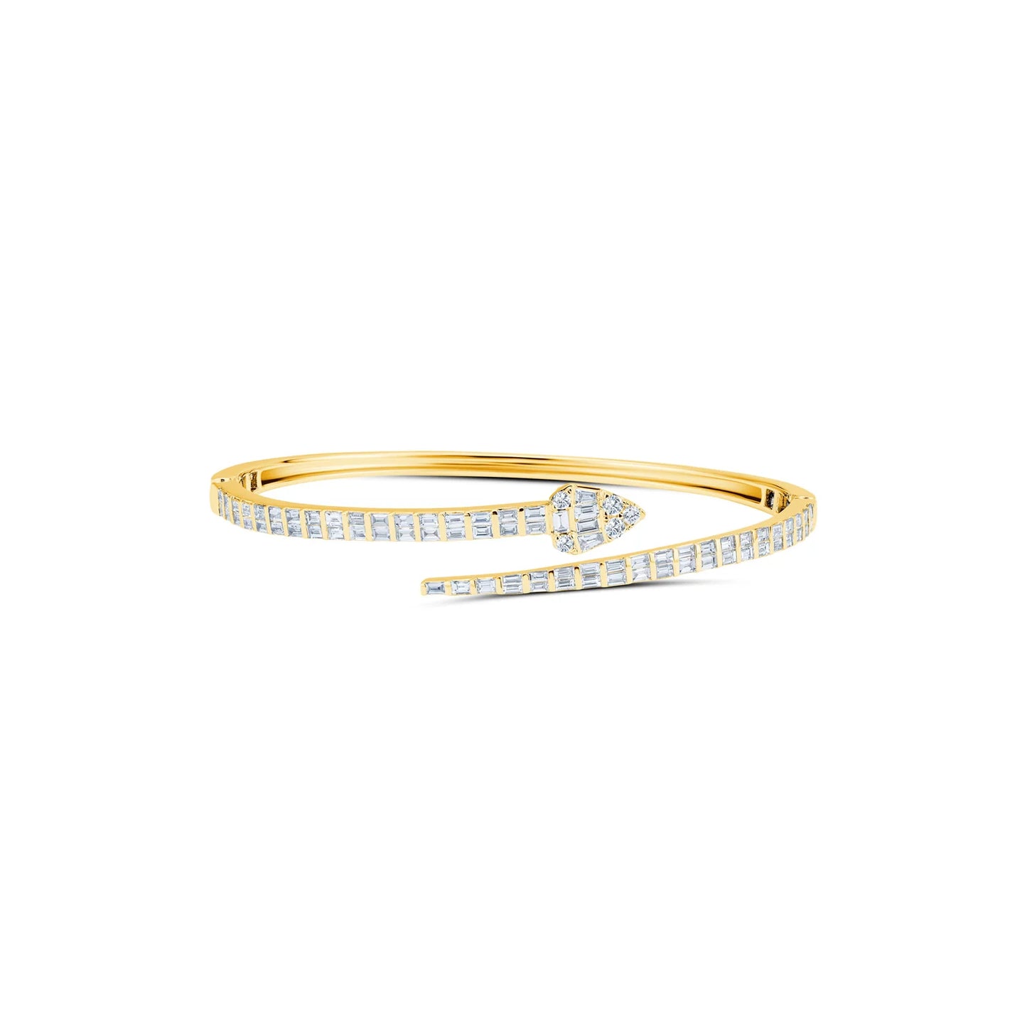 Hiss Double Baguette Bangle
