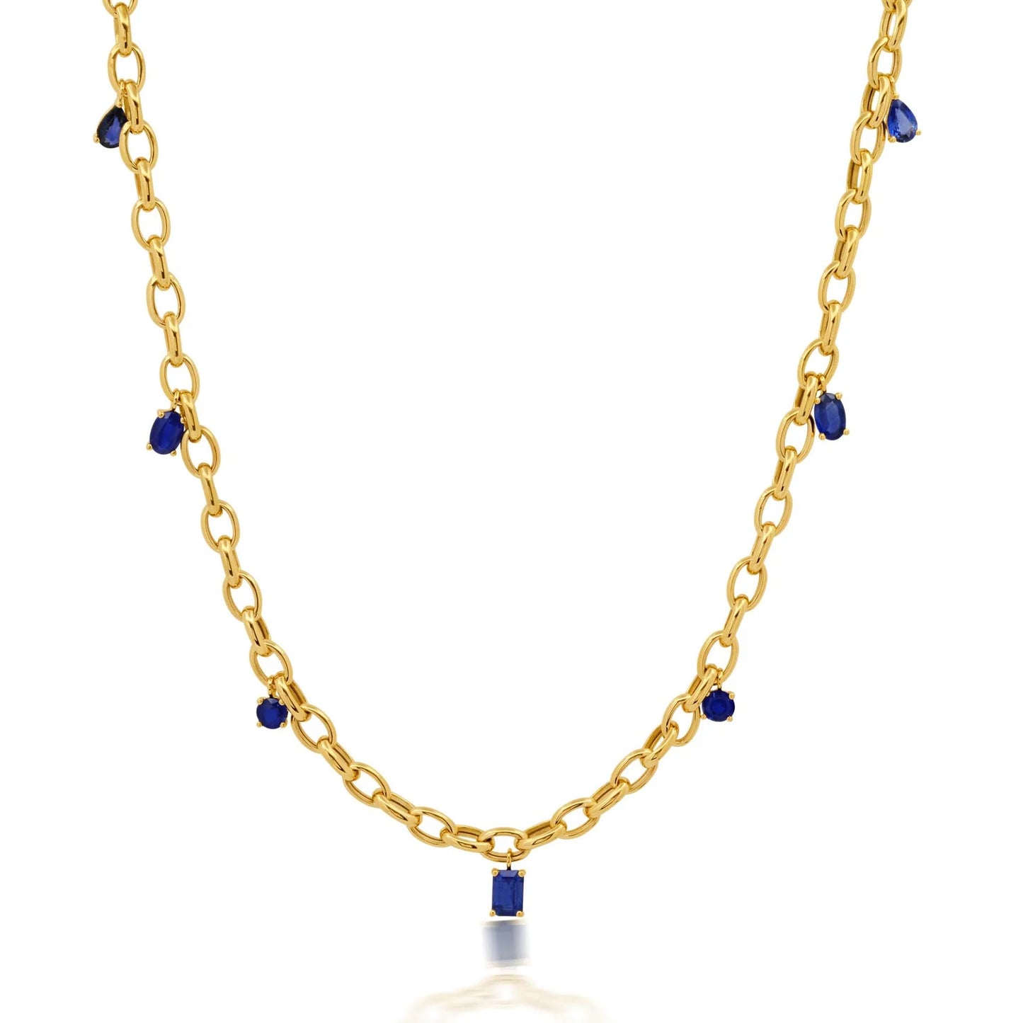 Fancy Shape Link Necklace