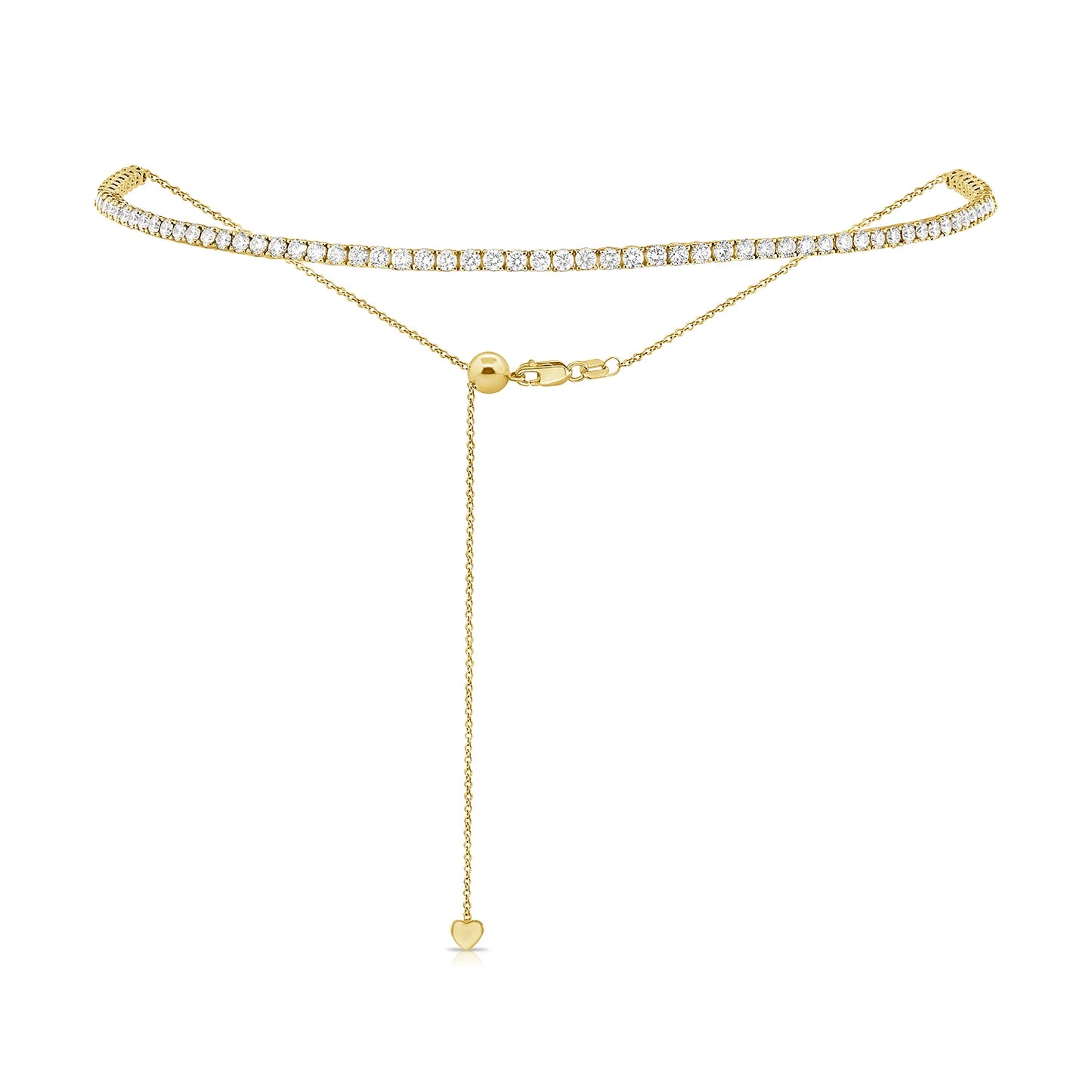 Gold & Diamond Adjustable Tennis Choker
