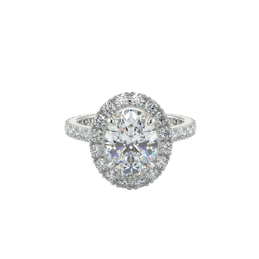 Pave Setting With Halo