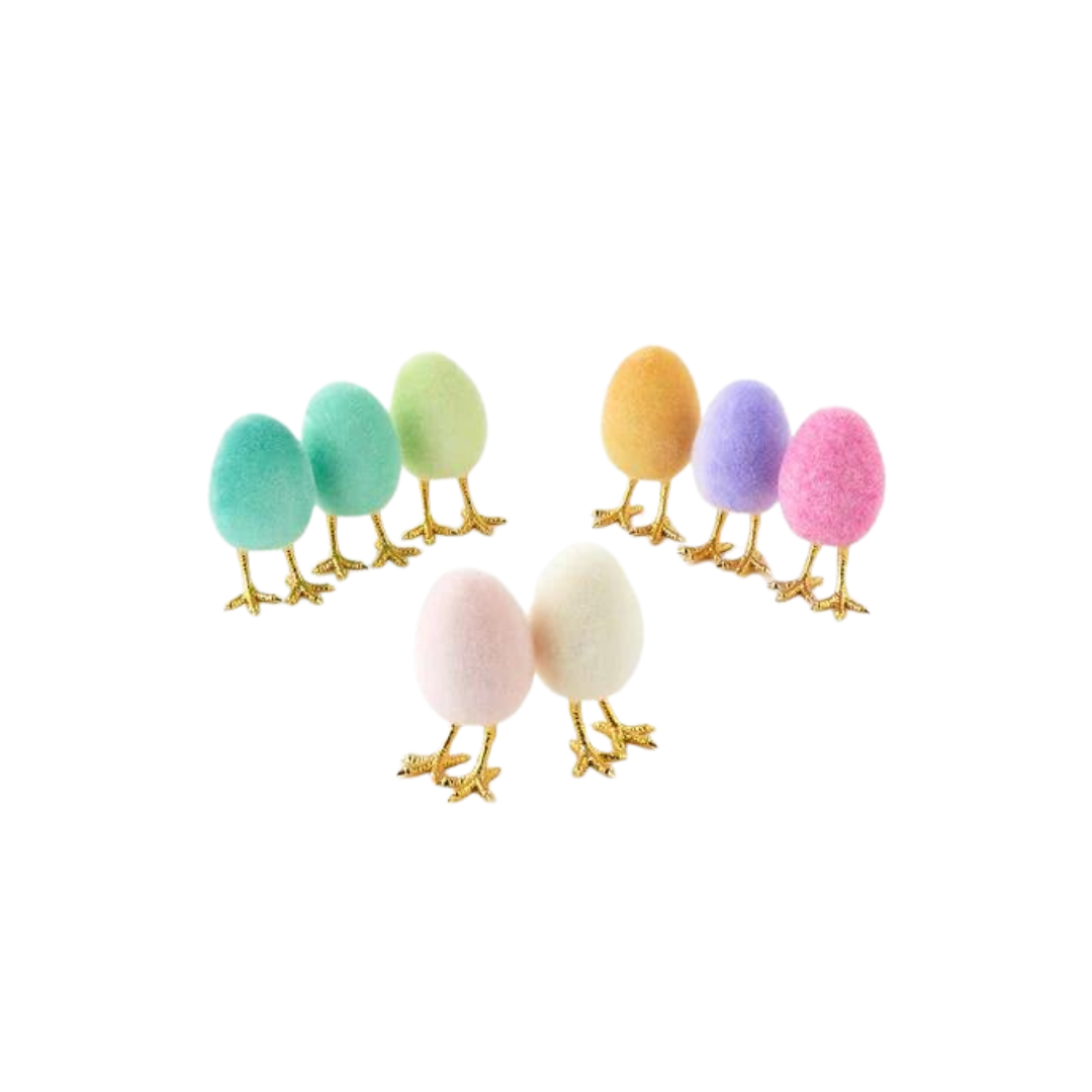 Flocked Egg With Feet