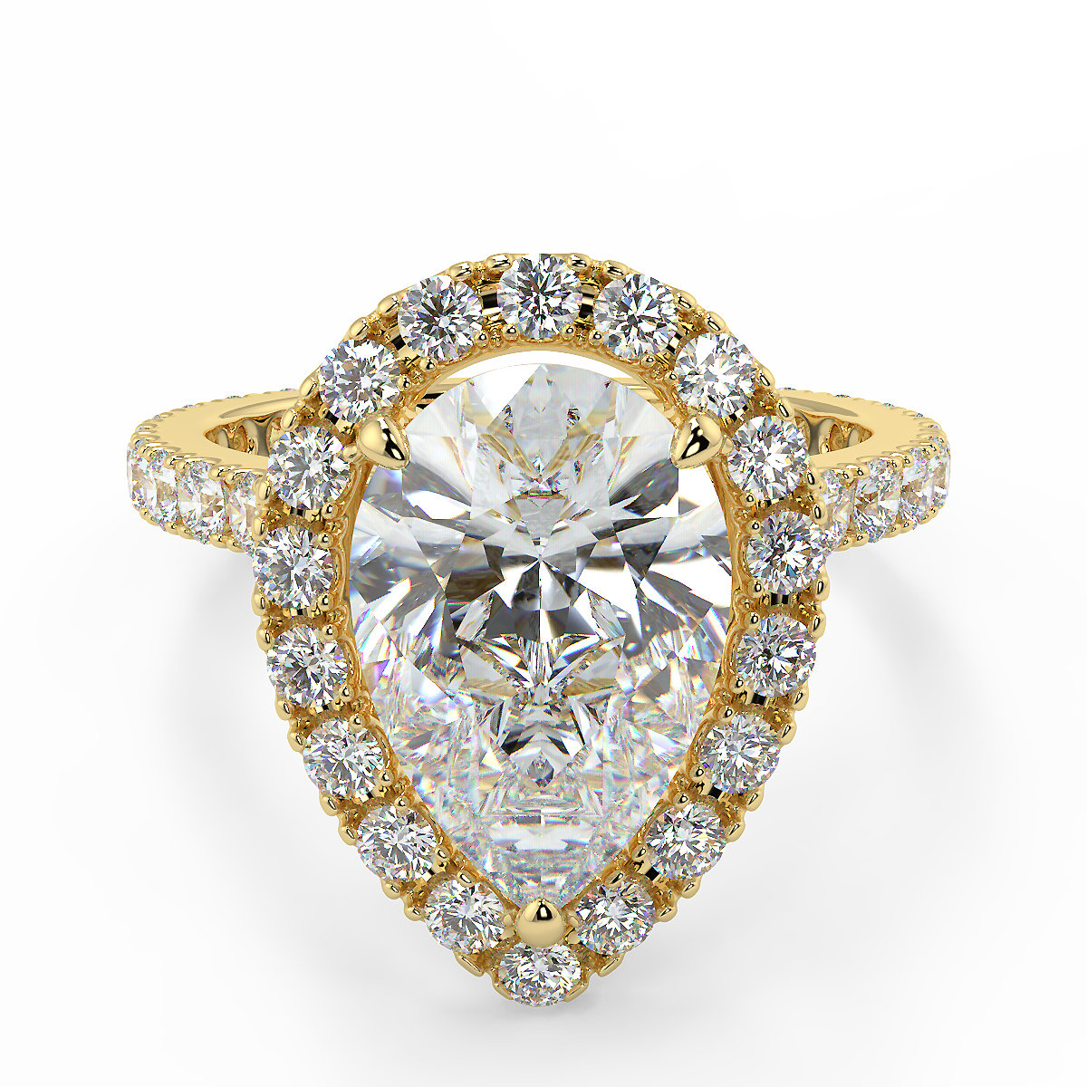 Pave Setting With Halo