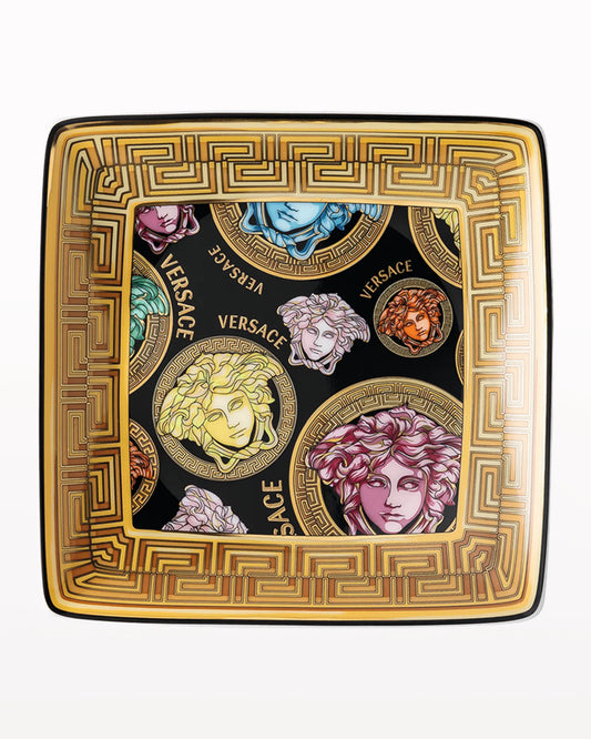 Medusa Amplified Multicolor- Canape Dish 4 3/4 In Square