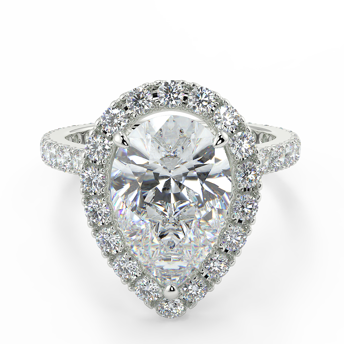 Pave Setting With Halo