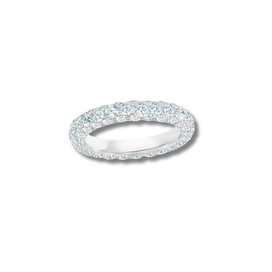 3 Sided Diamond Band