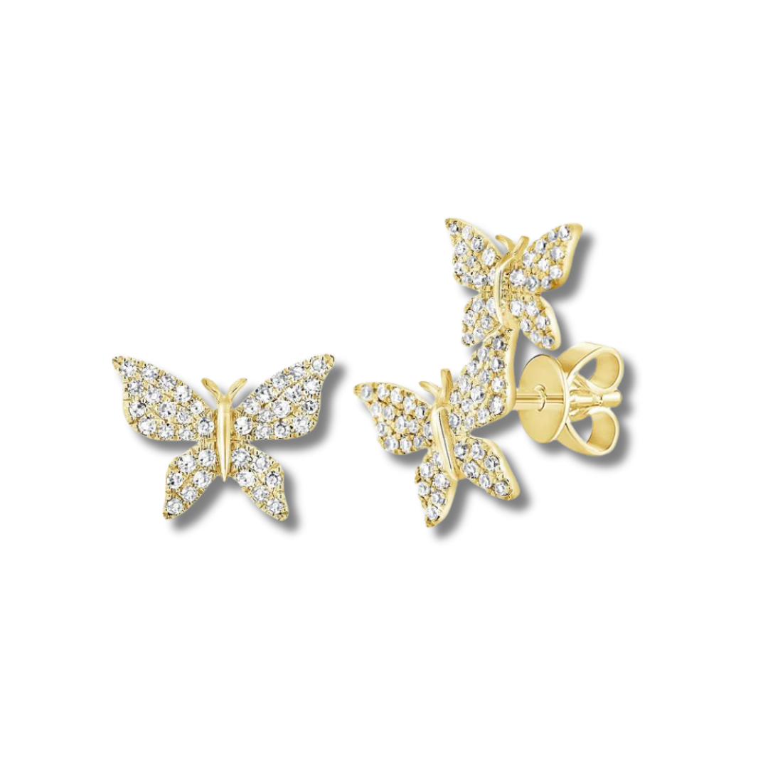 Diamond Butterfly Earring