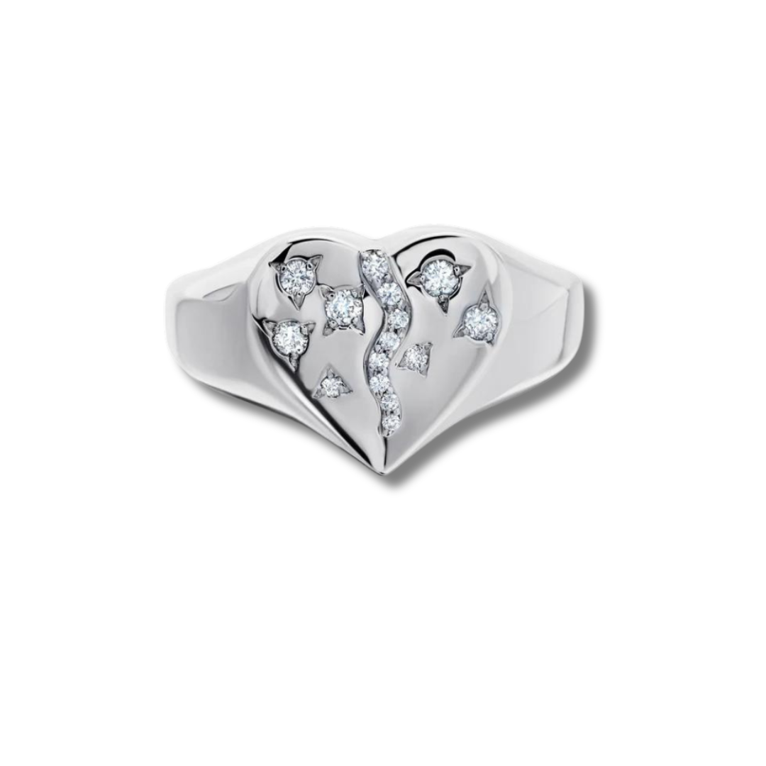 Diamond Coracao Ring