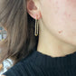 Diamond Rectangle Drop Earring