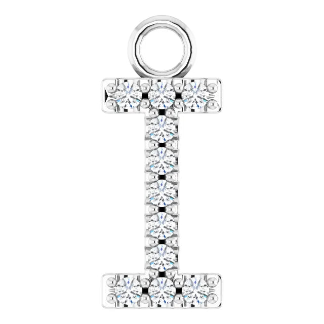 Diamond Inital Charm