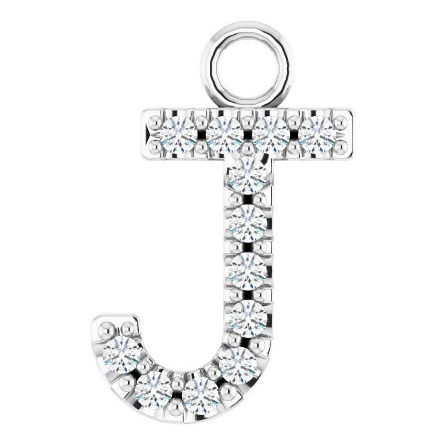 Diamond Inital Charm