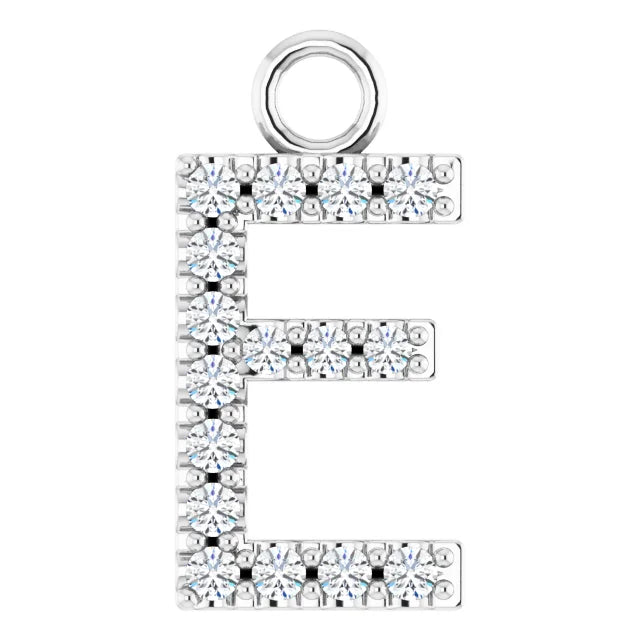 Diamond Inital Charm