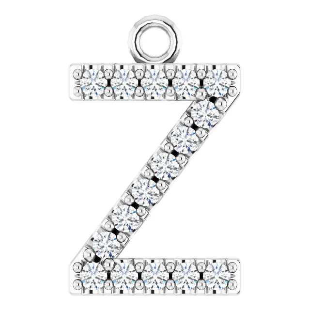 Diamond Inital Charm