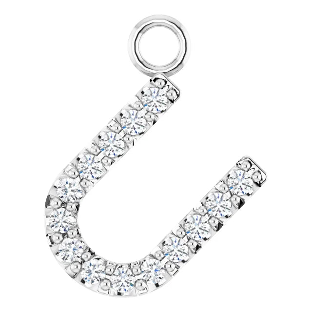 Diamond Inital Charm