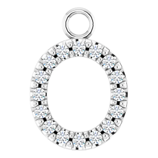 Diamond Inital Charm