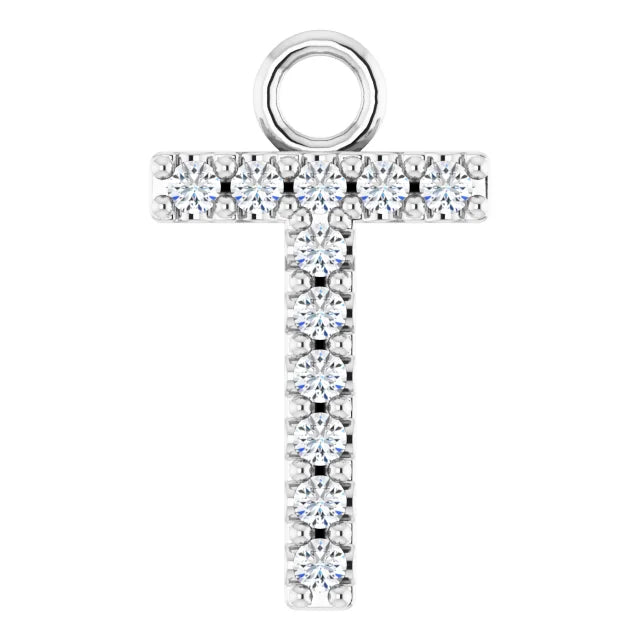 Diamond Inital Charm