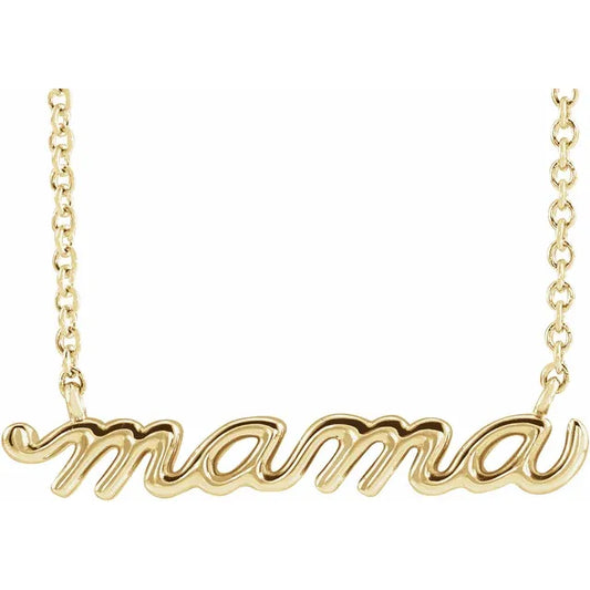 Mama Name Plate Necklace