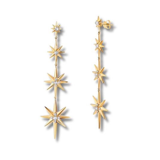 Graduated Starburst Earrings