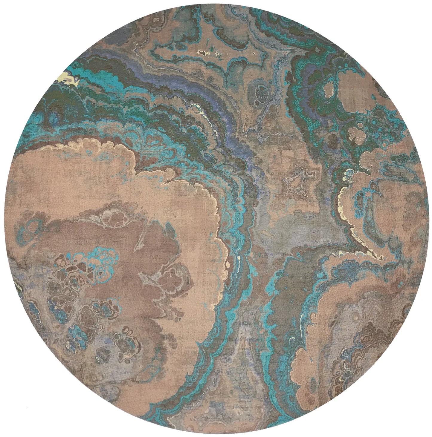Agate Clay Round Pebble Placemat (s/4)