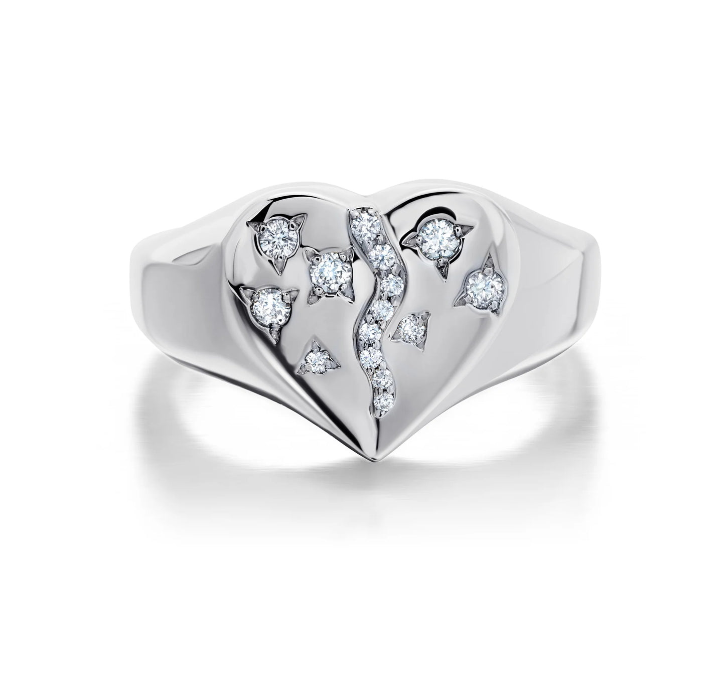 Diamond Coracao Ring