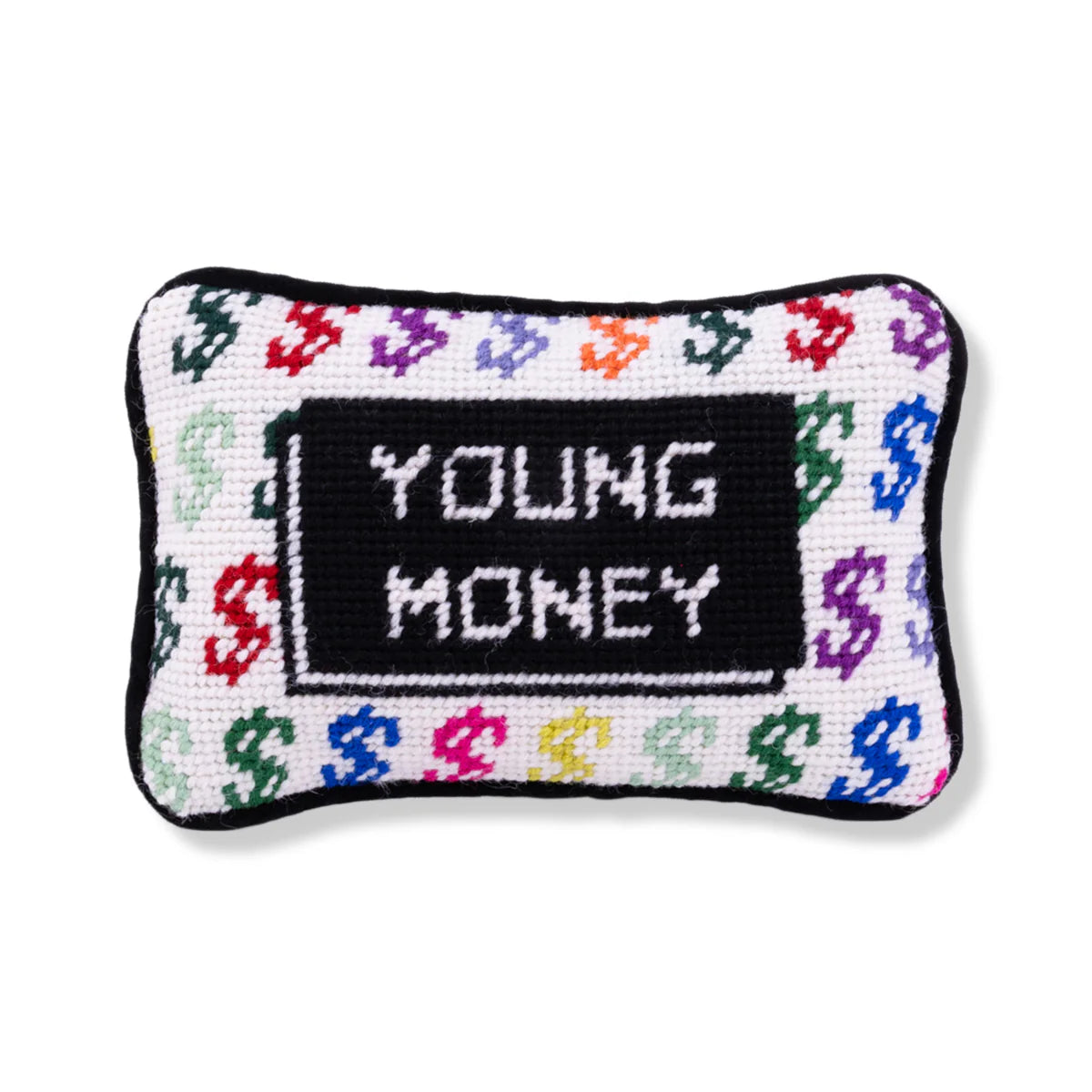 Young Money Needlepoint Pillow