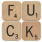 FUCK Scrabble Tiles | Set of 4