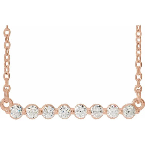 Diamond Bar Necklace