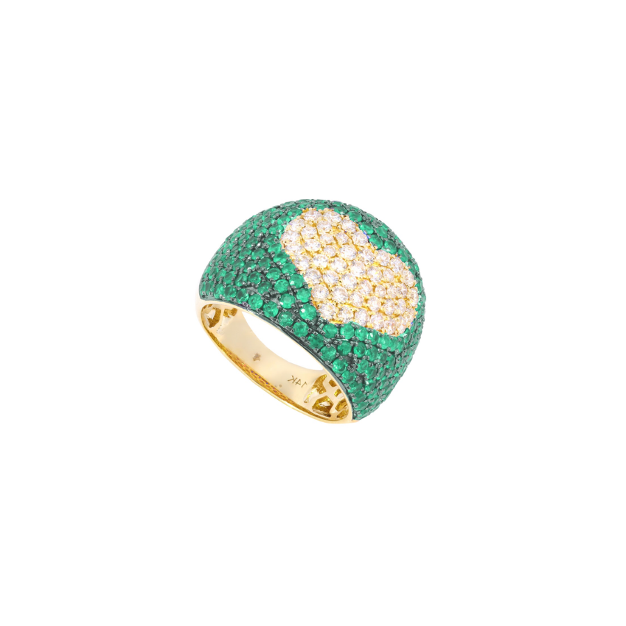 Pave Heart Ring