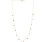 Rainbow Sapphire Drop Necklace