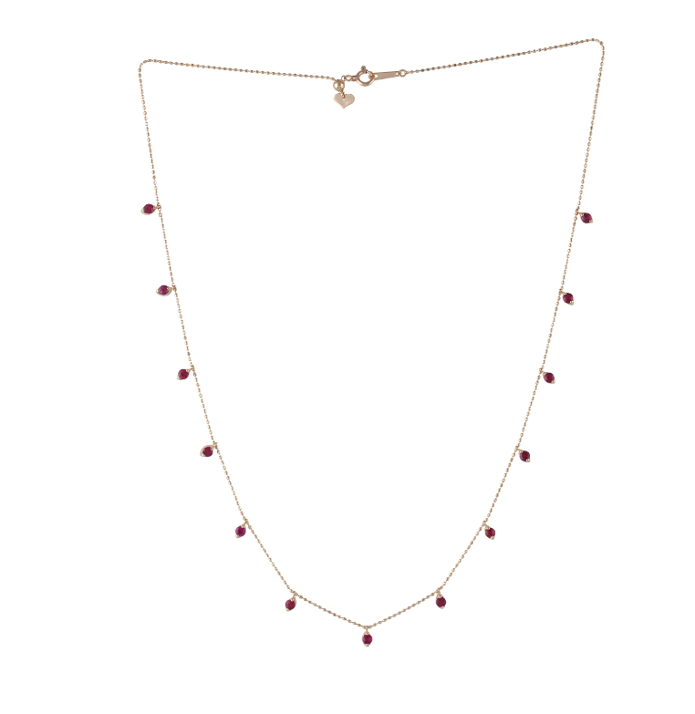 Ruby Drop Necklace