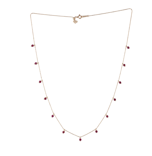 Ruby Drop Necklace