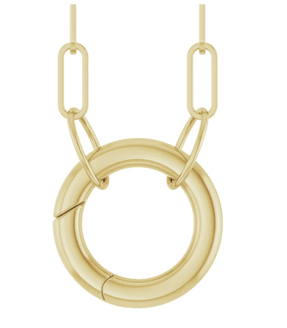 Paperclip Circle Necklace